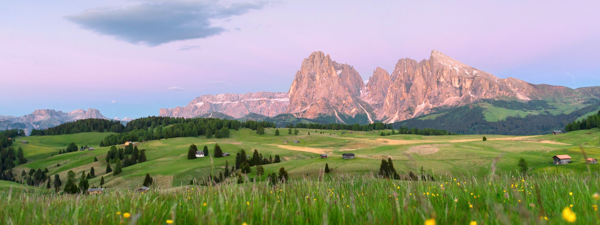 Seiser Alm im Sommer, ganz in der Nähe vom Wanderhotel Active Hotel Diana