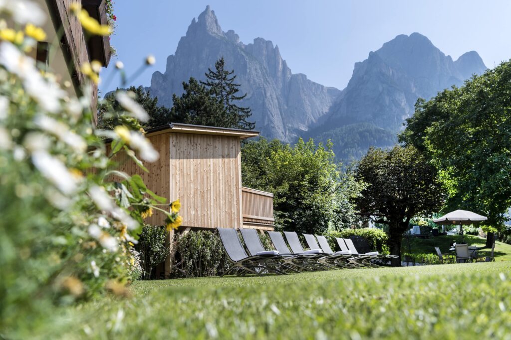 Das Active Hotel Diana befindet sich atemberaubender alpiner Lage, nämliche am Fuße des Schlern-Massivs