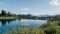 Der Speicherteich am Sonntagskogel im Salzburger Land ist ein wahrer Kraftort.© Aktivhotel Alpendorf