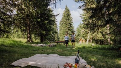 Picknick auf der Kuschalalm vom Wanderhotel Das Katschberg in Kärnten, Österreich© The Creating Click