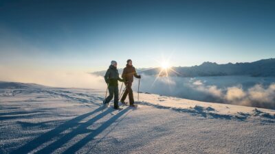 Lust auf Schneeschuhwandern in Österreich? Lass dich vom Wanderhotel Gassner führen.© Ferienregion Nationalpark Hohe Tauern/Daniel Breuer